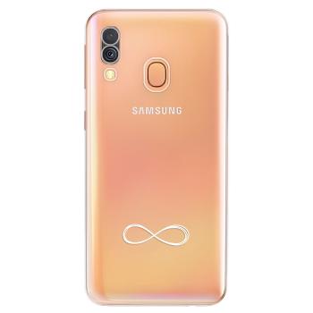 Odolné silikonové pouzdro iSaprio - čiré - Infinity - Samsung Galaxy A40