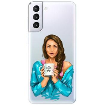 iSaprio Coffe Now - Brunette pro Samsung Galaxy S21+ (cofnobru-TPU3-S21p)