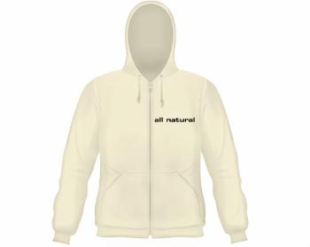 Pánská mikina na zip s kapucí All natural