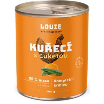 LOUIE KUŘECÍ S CUKETOU 800 G Psí konzerva, oranžová, velikost