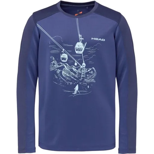 Head MORIS Chlapecké triko s dlouhým rukávem, tmavě modrá, velikost 116-122