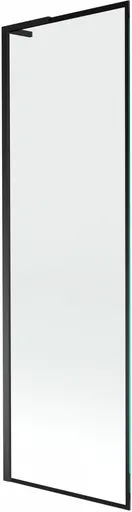 MEXEN/S Next L vanová zástěna FIX 60 x 150, černá vzor, černá 895-060-000-03-70-70