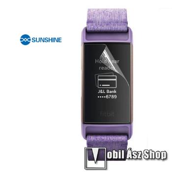 Fitbit Charge 3, 3 SE, 4, Sunshine Hydrogel TPU okosóra képernyővédő fólia, Ultra Clear, Önregeneráló!, 1db