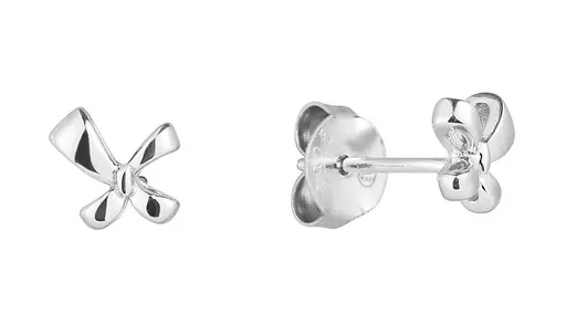 Evolution Group - Pavona Stříbrné náušnice Mašličky 61043