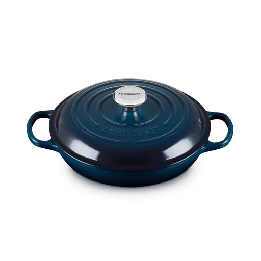 Kastrol SIGNATURE 26 cm, 2,2 l, NUIT, litina, Le Creuset