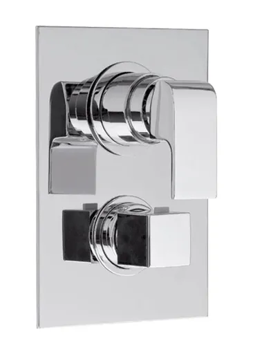 SAPHO DIMY podomítková sprchová termostatická baterie, 3 výstupy, chrom DM393