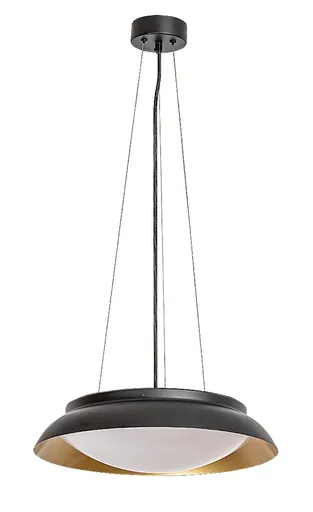 Rabalux Černo-zlaté závěsné LED svítidlo Hafsa 400mm 24W 72134