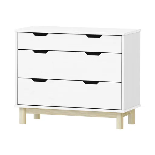 Komoda 2+1 zásuvky BONITO 2 bílý lak