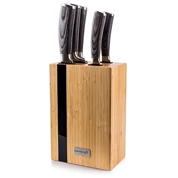 Sada nožů G21 Gourmet Rustic 5 ks + bambusový blok (G21GRUS5)