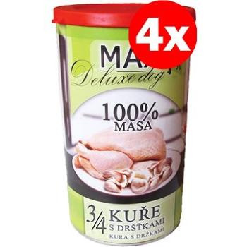 MAX deluxe 3/4  kuřete s dršťkami 1200 g 4 ks (8594025081752)