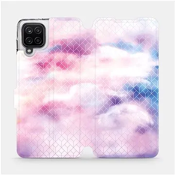 Flipové pouzdro na mobil Samsung Galaxy A12 - MR02S Vodovkové obrazce (5903516613267)