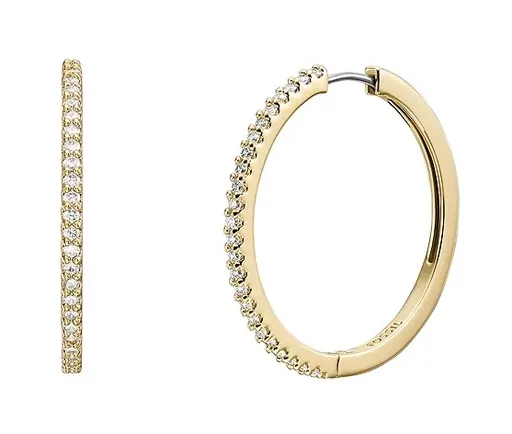 Fossil Elegantní pozlacené kruhy Ellis JA7261710