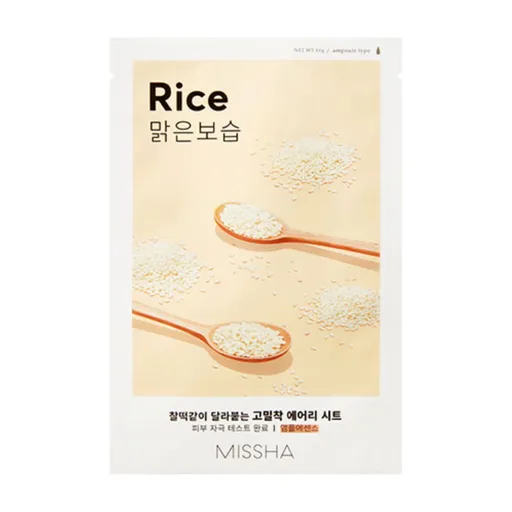 Missha Airy Fit Rice rozjasňující plátýnková maska 19 g