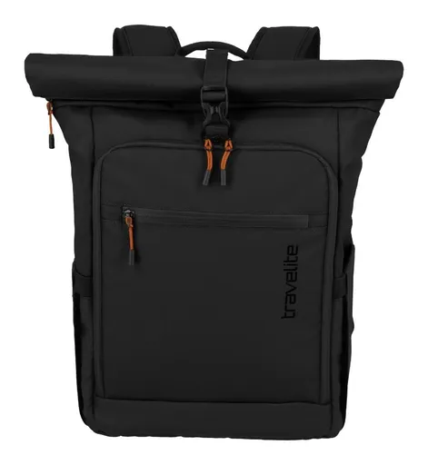 Rolovací batoh Travelite Briize Backpack M Roll-Up Black