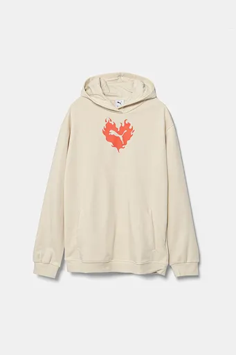 Bavlněná mikina Puma FLAMING LOVE Hoodie TR