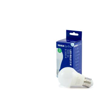 LED izzó Tesla - LED izzó BULB, E27, 5W, 230V, 500lm, 25 000h, 6500K hideg fehér