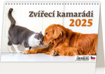 Kalendář stolní 2025 - Zvířecí kamarádi 14denní