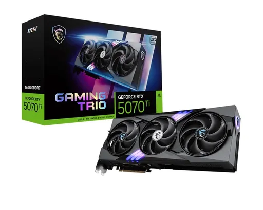 MSI GeForce RTX 5070 Ti TRIO/Gaming/OC/16GB/GDDR7
