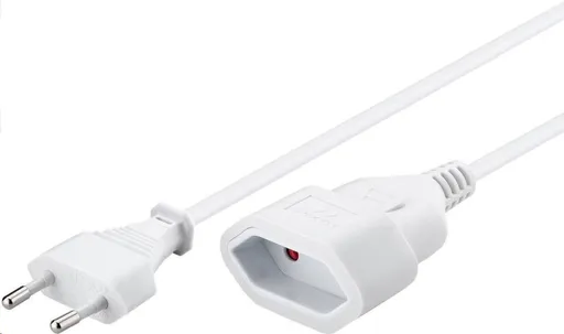 PREMIUMCORD Kabel síťový 230V, prodlužovací dvojvidlice, 3m