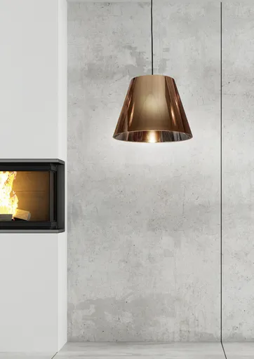 Stropní závěsné svítidlo 1X60W E27 měděné PLATINO