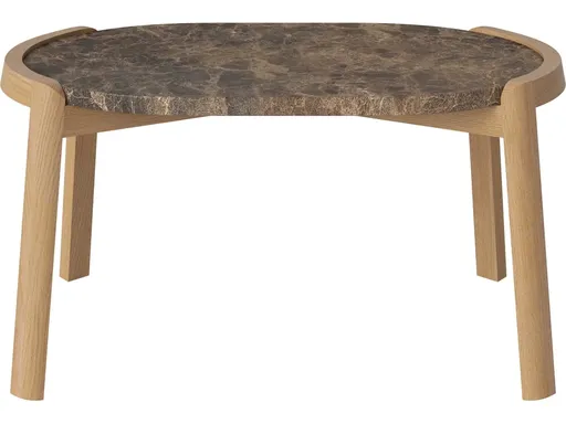 Konferenční stolek Mix 66 x 41 cm, více variant - Bolia Varianta: Brown marble | Oiled oak, Solid | v. 35 cm