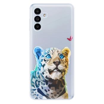 Odolné silikonové pouzdro iSaprio - Leopard With Butterfly - Samsung Galaxy A13 5G