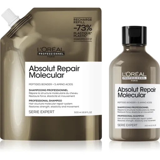 L’Oréal Professionnel Serie Expert Absolut Repair Molecular výhodné balení pro poškozené vlasy