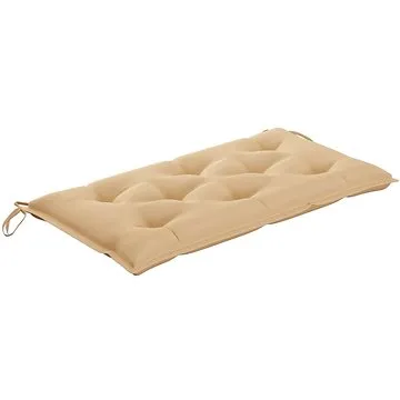 Poduška na zahradní lavici béžová 100 x 50 x 7 cm textil (314935)