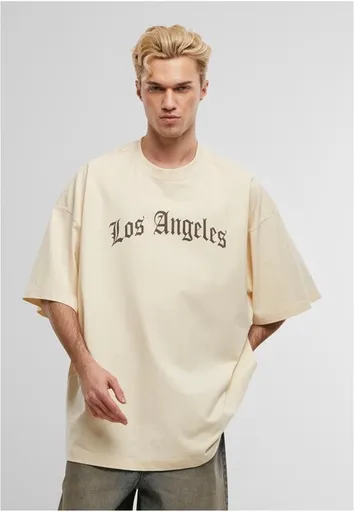 Mr. Tee Los Angeles Wording New Huge Tee whitesand - S