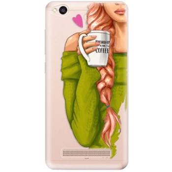 iSaprio My Coffe and Redhead Girl pro Xiaomi Redmi 4A (coffread-TPU2-Rmi4A)