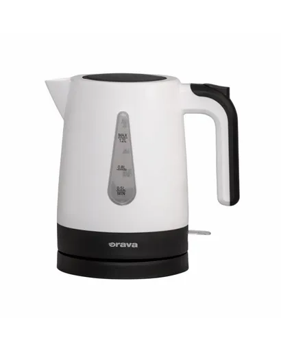 Orava VK-2015 rychlovarná konvice, 1200 W, 1.2 l, automatické vypnutí, bílá / černá