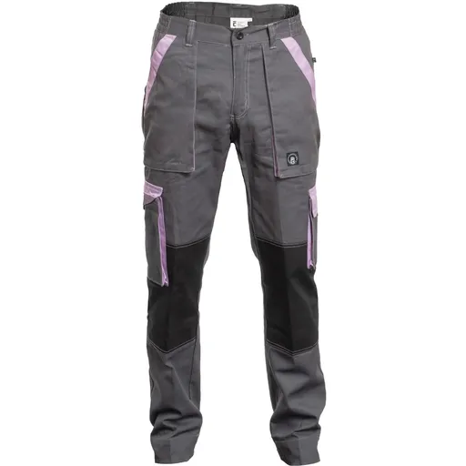 Cerva Dámské pracovní kalhoty MAX SUMMER LADY - Šedá / světle fialová | 40