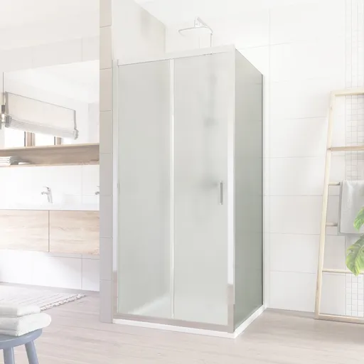 Mereo Lima pevný díl k pivotovým a dvoudílným zasunovacím dveřím, 80x190 cm, sklo Point CK10102K