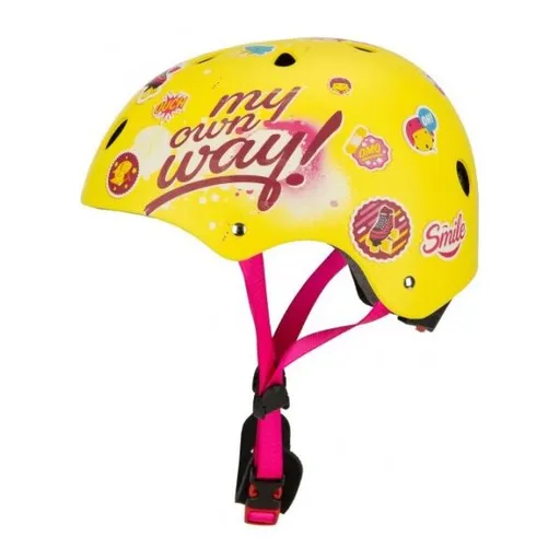 Disney SOY LUNA Dětská freestyle přilba, žlutá, velikost (54 - 58)