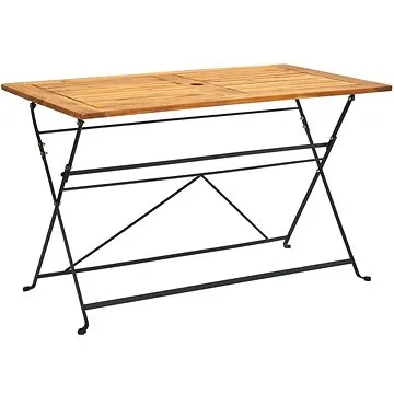 Skládací zahradní stůl 120 × 70 × 74 cm masivní akáciové dřevo, 313159 (313159)