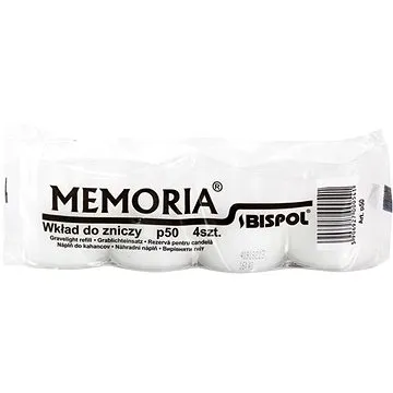 BISPOL hřbitovní svíčky Memoria bílá 4× 50 g  (5906927000541)