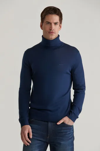 ROLÁK GANT EXTRAFINE MERINO WOOL TURTLENECK MARINE
