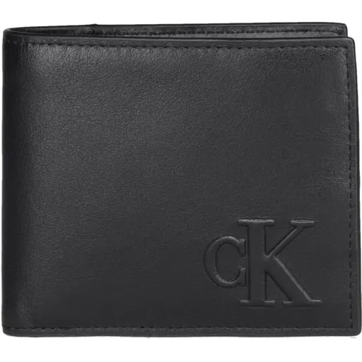Calvin Klein BOLD CK EW BILLFOLD W/COIN Módní peněženka, černá, velikost