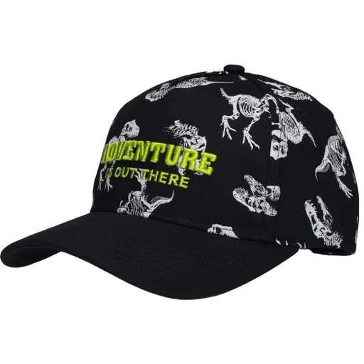 Lewro BRAWLEY Chlapecká čepice s kšiltem, černá, velikost 8-11Y