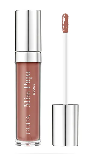 PUPA Milano Třpytivý lesk na rty Miss Pupa Gloss (Ultra Shine Gloss Instant Volume Efect) 5 ml 404 Warm Nude