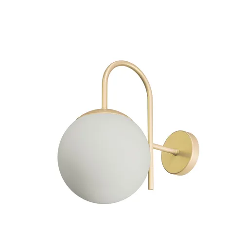 OSMONT ANC40009 ANCHA 2 nástěnné skleněné svítidlo Golden Beach / bílá IP40 25W E27