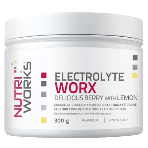 NutriWorks Electrolyte Worx NEW 300g - broskvový ledový čaj