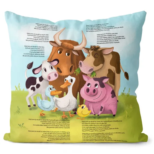 Polštář Když jsem já sloužil (Velikost: 55 x 55 cm)