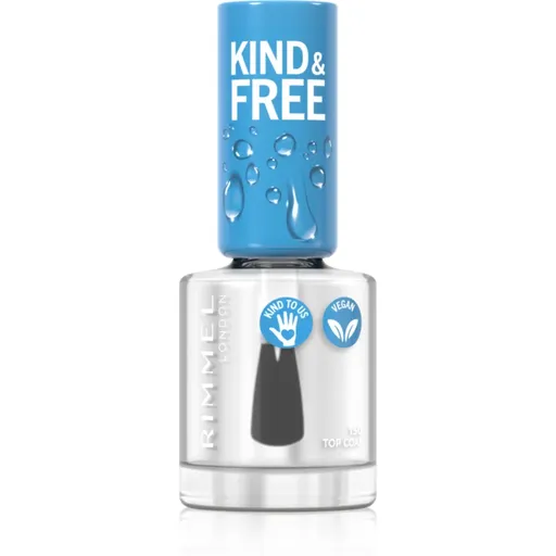 Rimmel Kind & Free vrchní lak na nehty odstín 150 Oxygen Wave 8 ml
