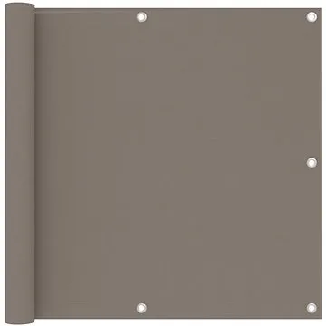Balkónová zástěna taupe 90×300 cm oxfordská látka 134988 (134988)