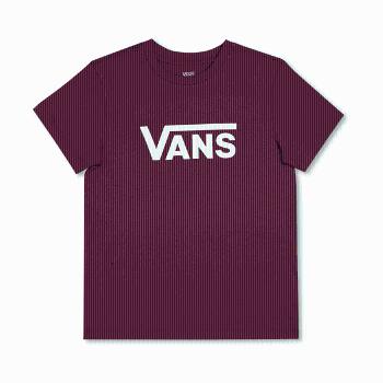 Vans WM DROP V SS CREW-B Dámské tričko, vínová, velikost