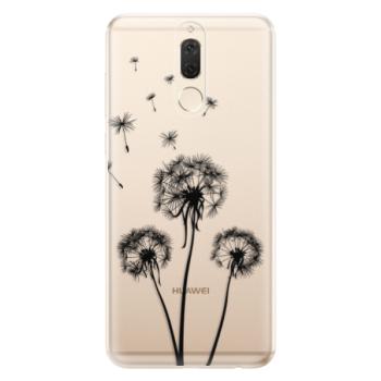 Odolné silikonové pouzdro iSaprio - Three Dandelions - black - Huawei Mate 10 Lite