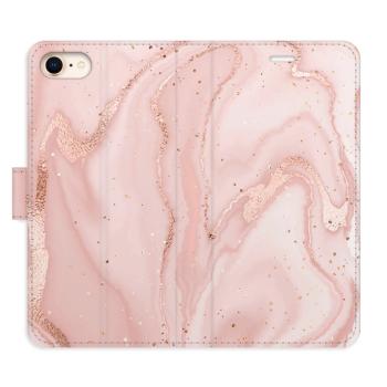 Flipové pouzdro iSaprio - RoseGold Marble - iPhone 7/8/SE 2020