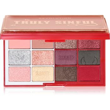 Makeup Revolution Truly Sinful Blood Palette paleta očních stínů 12 g