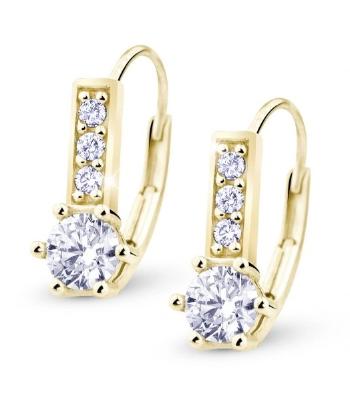 Cutie Diamonds Okouzlující náušnice ze žlutého zlata s diamanty DZ8057-55-00-X-1